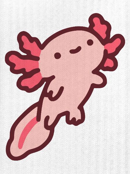Niedlicher pinker Axolotl