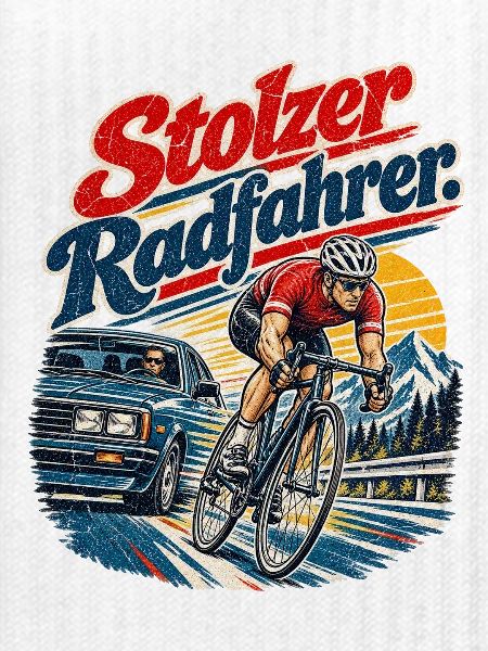 Stolzer Radfahrer Geschenkidee
