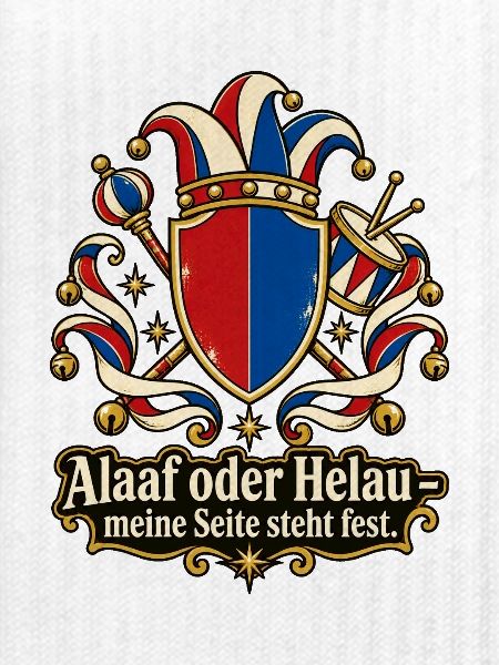 Karneval Fan Alaaf oder Helau Jeck