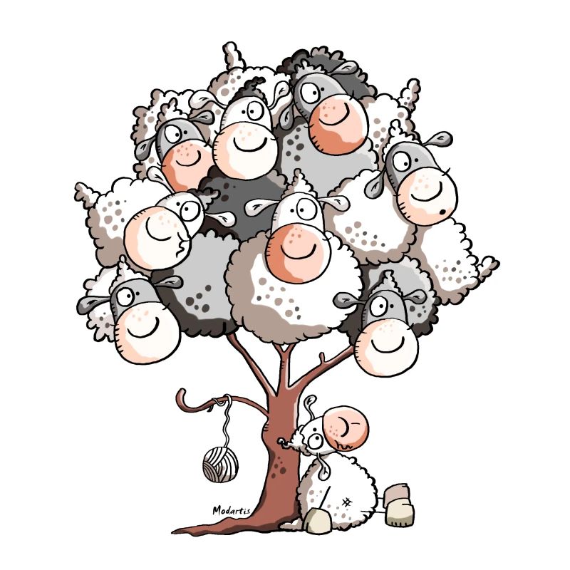 Funny Sheep Tree