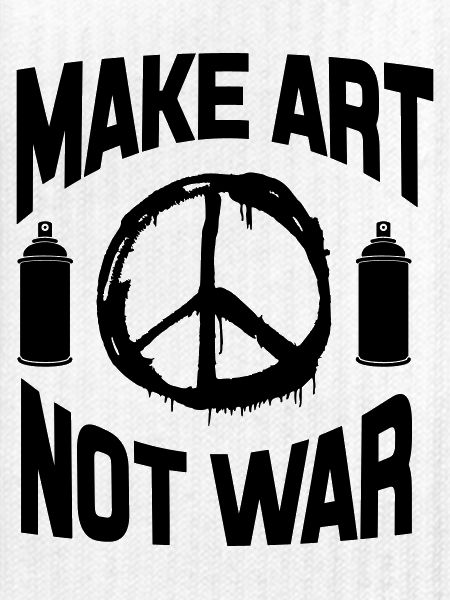 Make Art Not War – Friedens-Graffiti-Spraydose