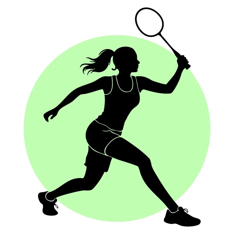 Badminton Player Forehand