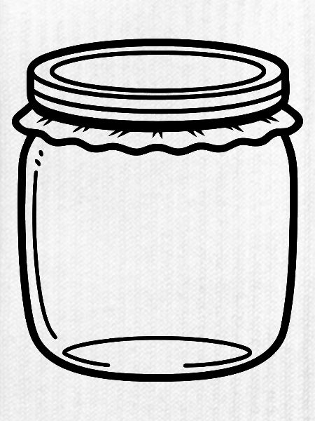 Jam Jar Outline