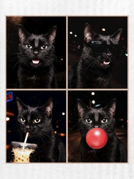 Katzen schwarze Katze
