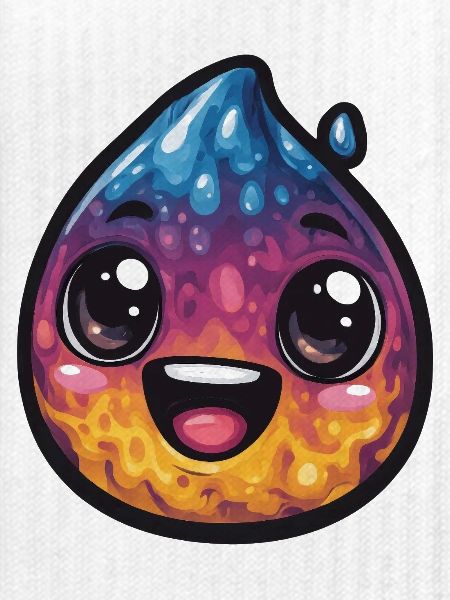 Bunter Wassertropfen