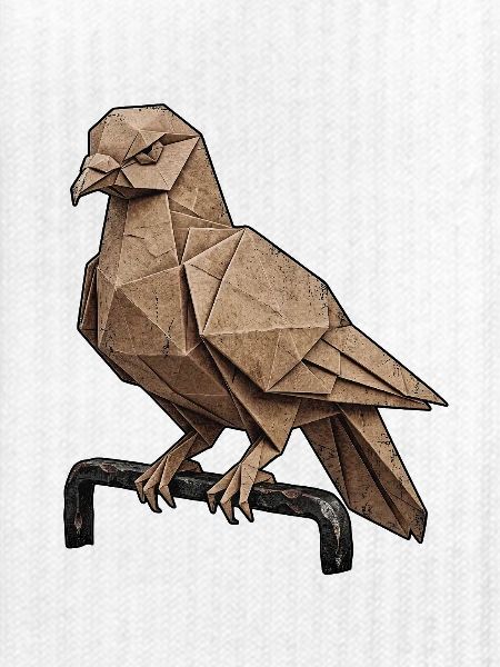Papiervogel Kunst