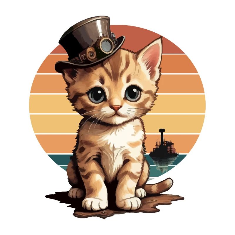 Chat steampunk