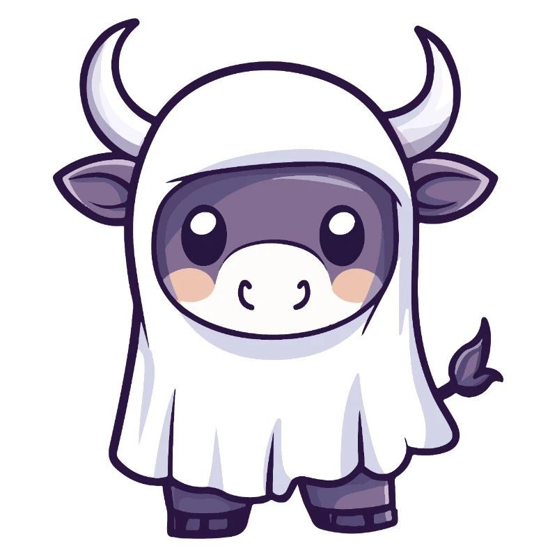 Bull Halloween Ghost