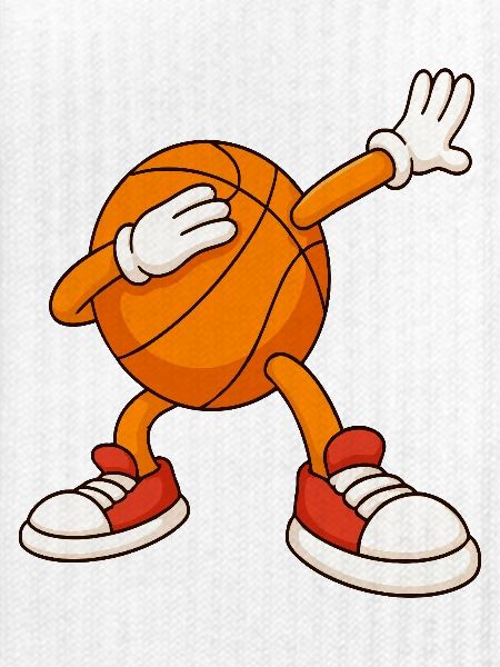 Basketball-Maskottchen-Deckgesicht