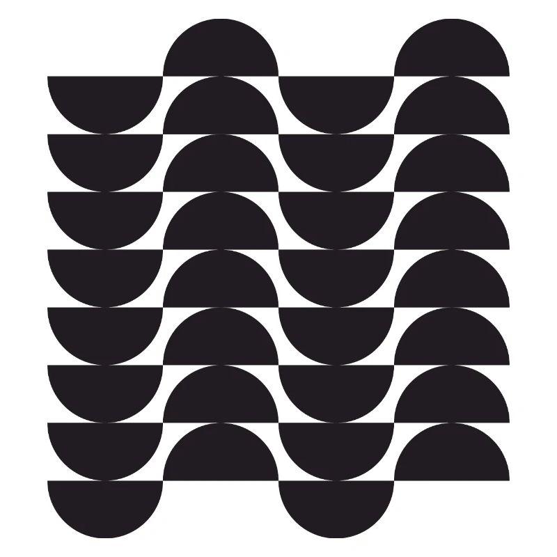 Noir Wave Geometric Grid