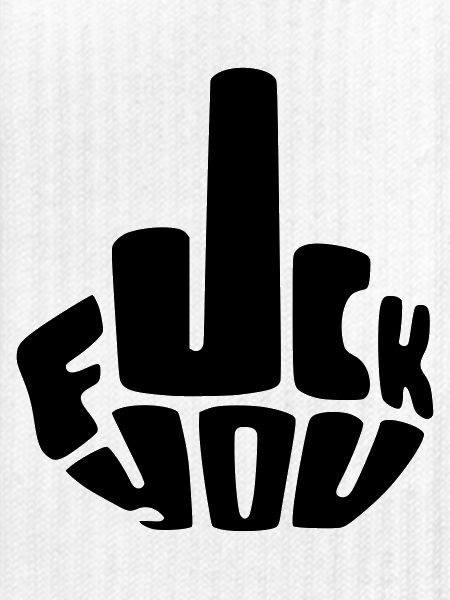 Fick dich, fick es Finger Mittelfinger #