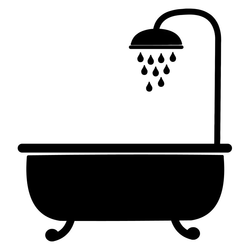 Baignoire avec douche sanitaires