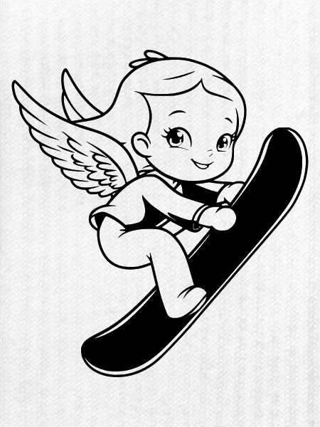 Snowboard Engel