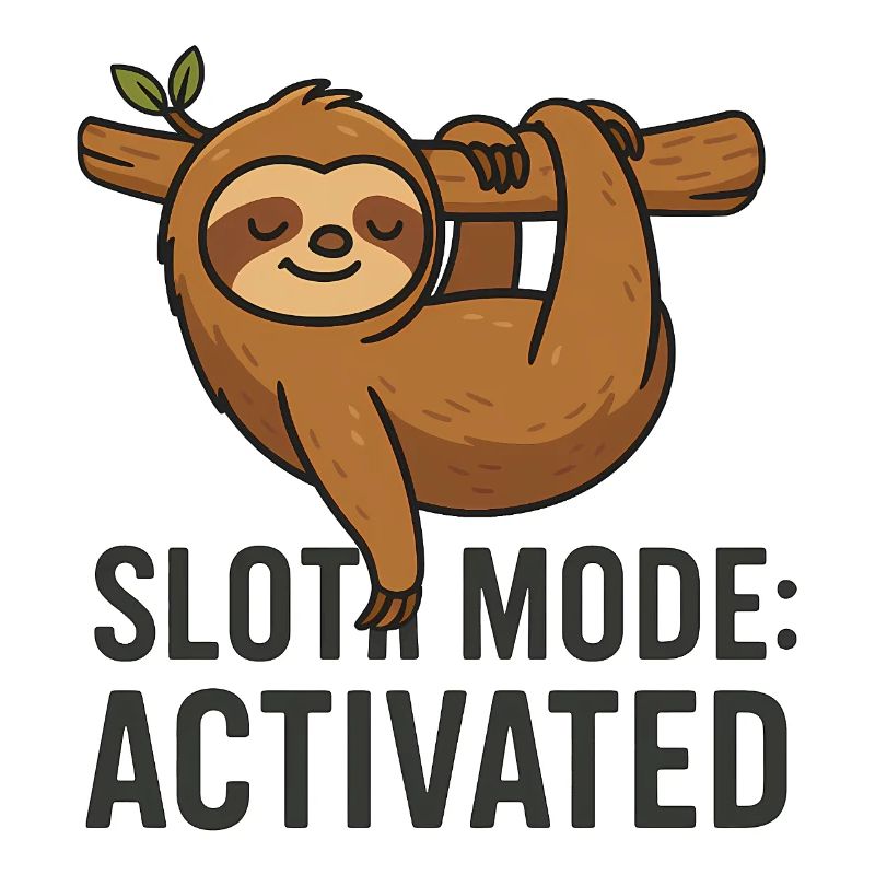 Sloth Mode: Activated - Funny Sloth Saying