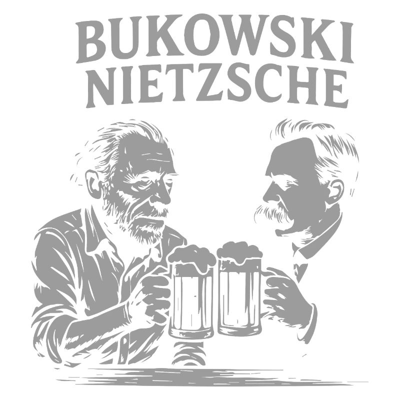 Conception de toasts à la bière de Bukowski et Nietzsche
