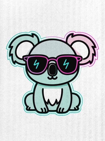Koala-Neonbrillen