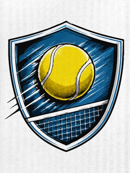 Tennis Shield Emblem