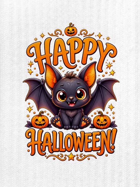 Kuschelige Halloween Fledermaus