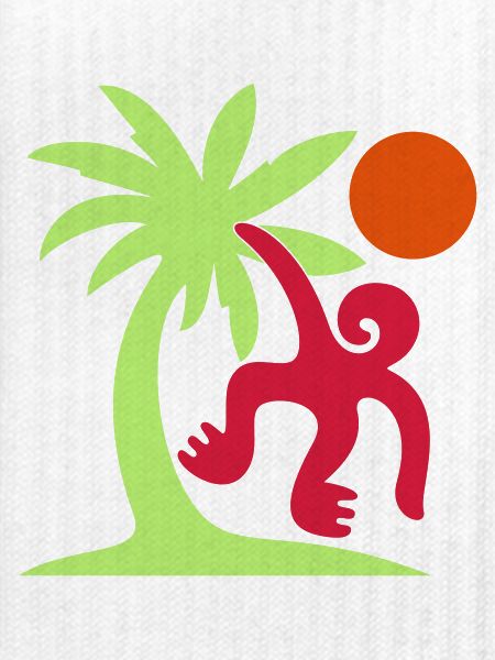 Affe Palme Sonne