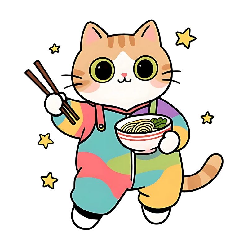 Cat Ramen Bunter Kimono