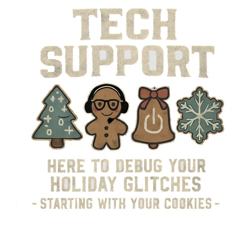 Tech Support Ugly Christmas Sweater Computer Scientist