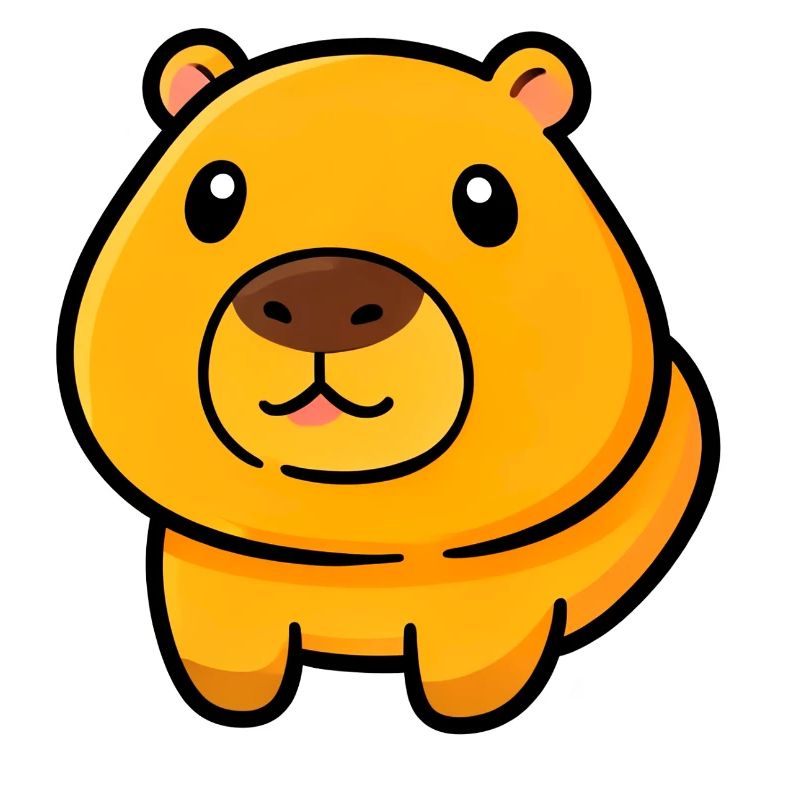 Chubby Bear Mascot Illustration