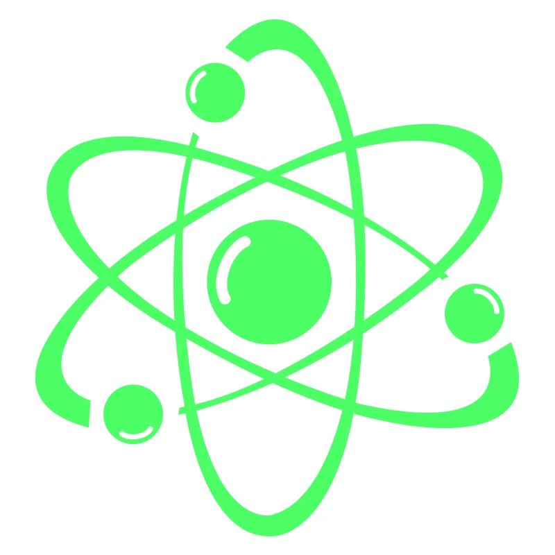 Conception d’atome de néon : image atomique radiante