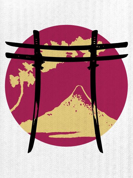 Japanischer Bogen Torii