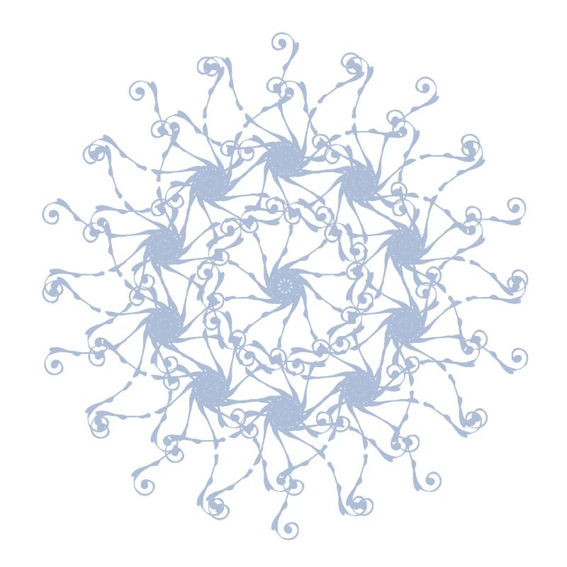 Mandala | Random patterns rotated