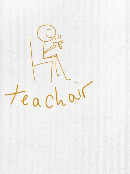 Lehrer mit Kaffeepause