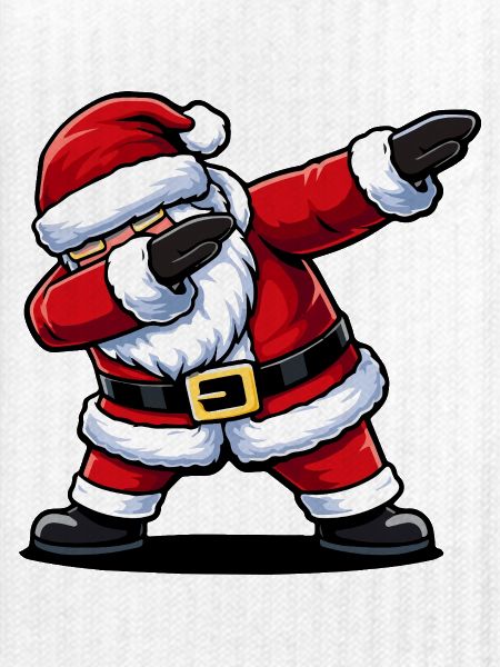 Das Weihnachtsmann-Maskottchen