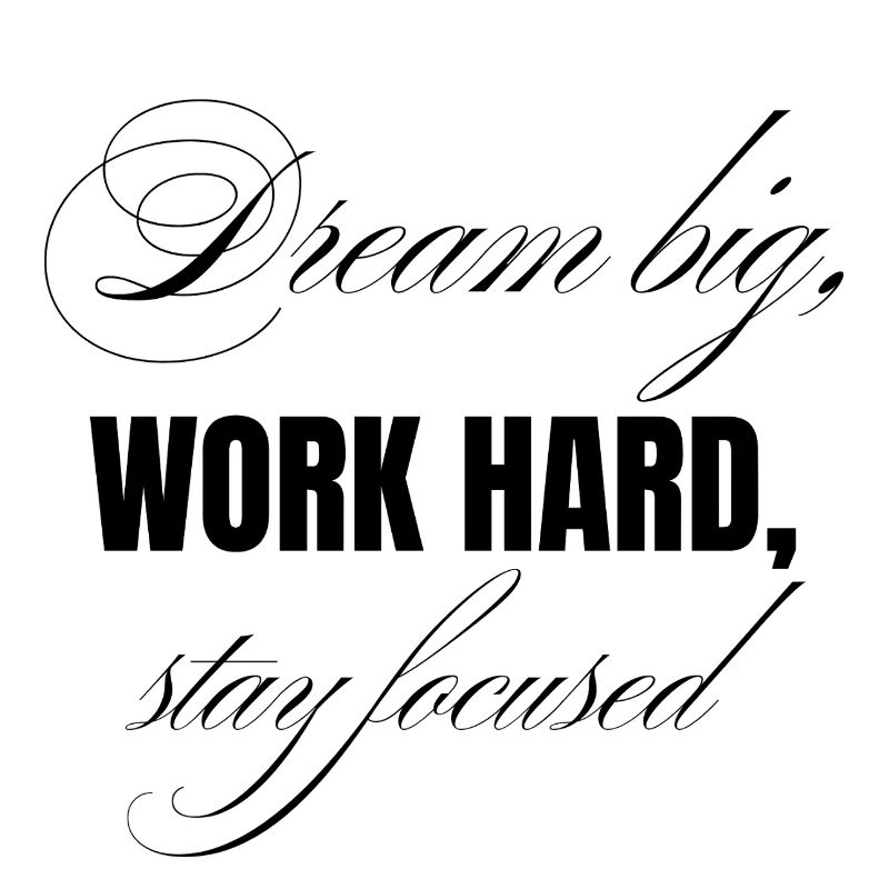 work hard