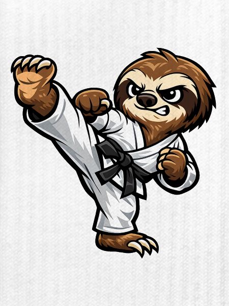 Faultier beim Karate
