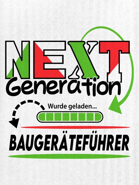 Baugeräteführer Next Generation Beruf Arbeit Mann 