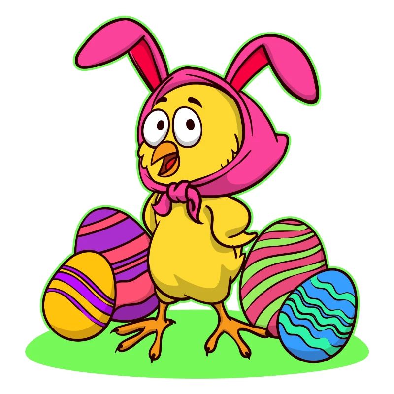 Easter chick chick easter happy easter eggs