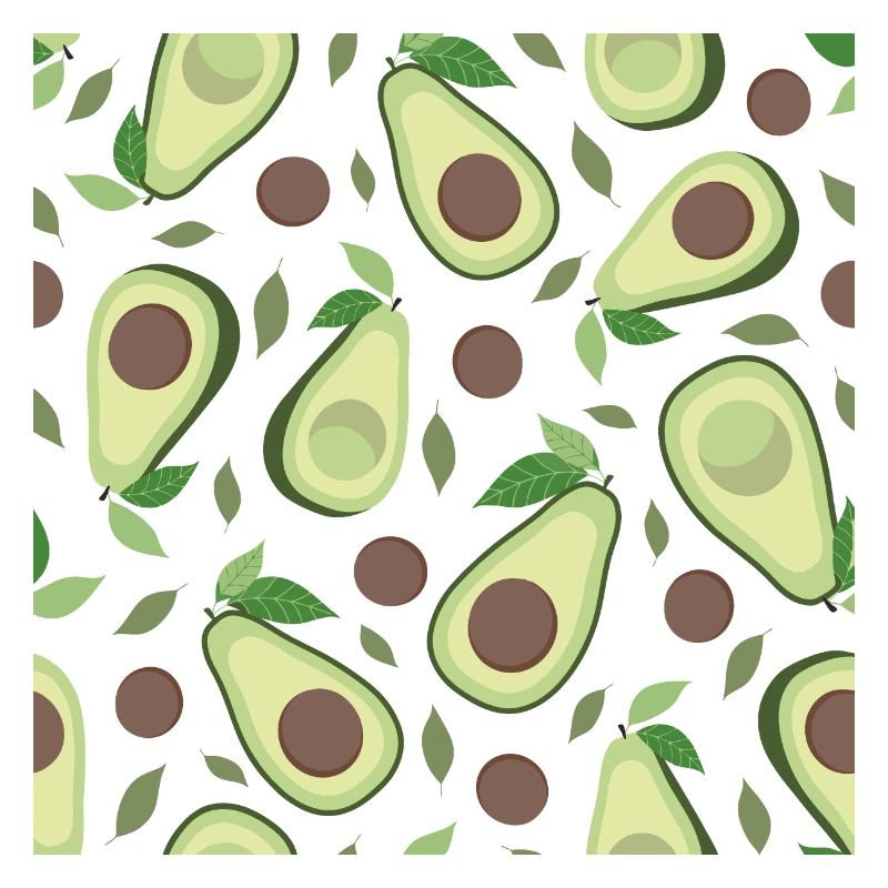 Eggplant and avocado pattern