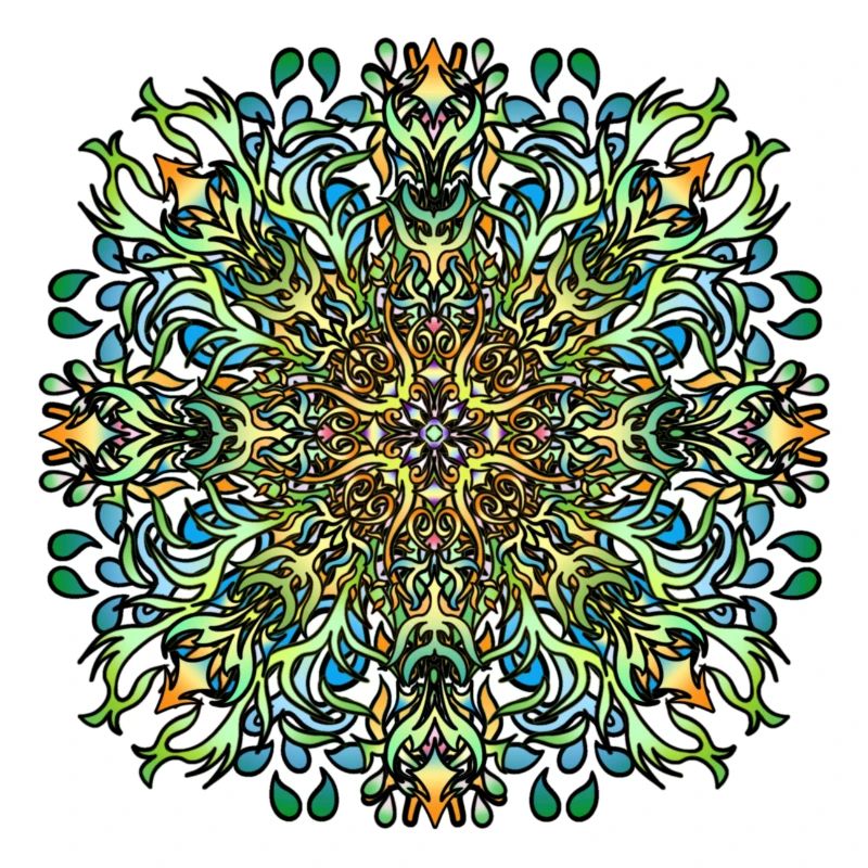 Mandala | Bunt | Leben | Geschenkidee