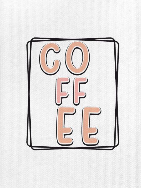Kaffee Typo Panel
