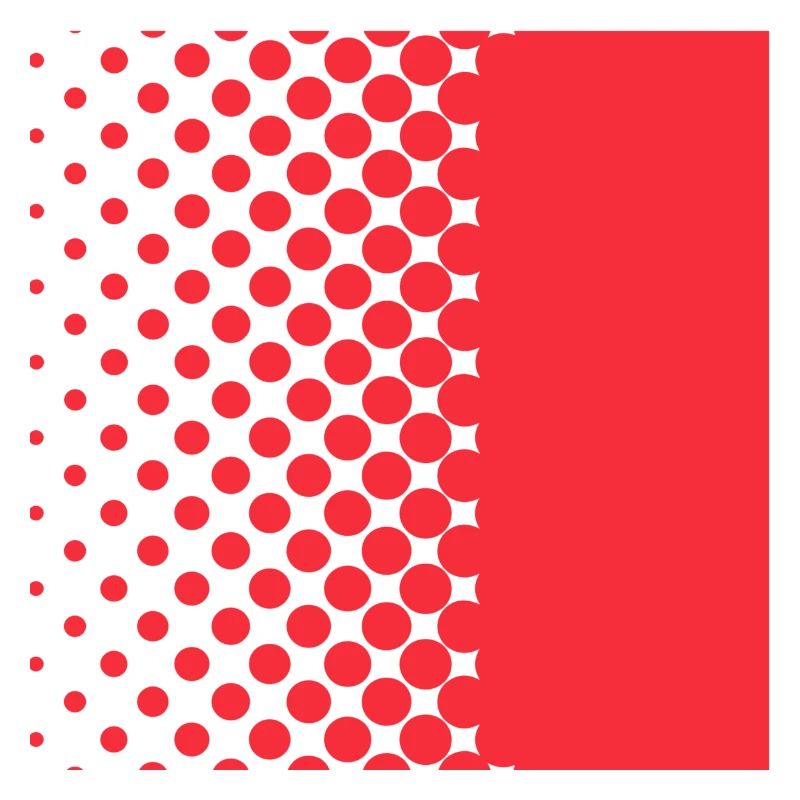 Halftone Gradient Rotes Panel