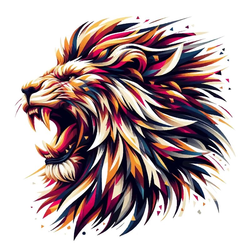 Lion Roars Geometric Gift