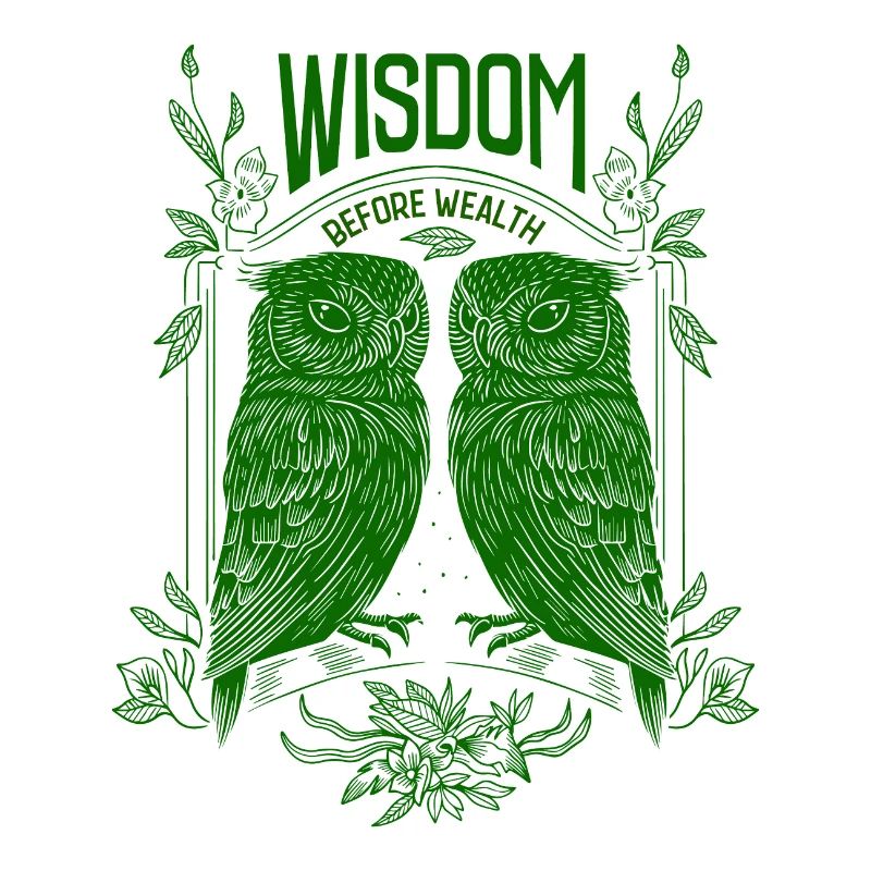 Wisdom Before Wealth – Symbolic Owls