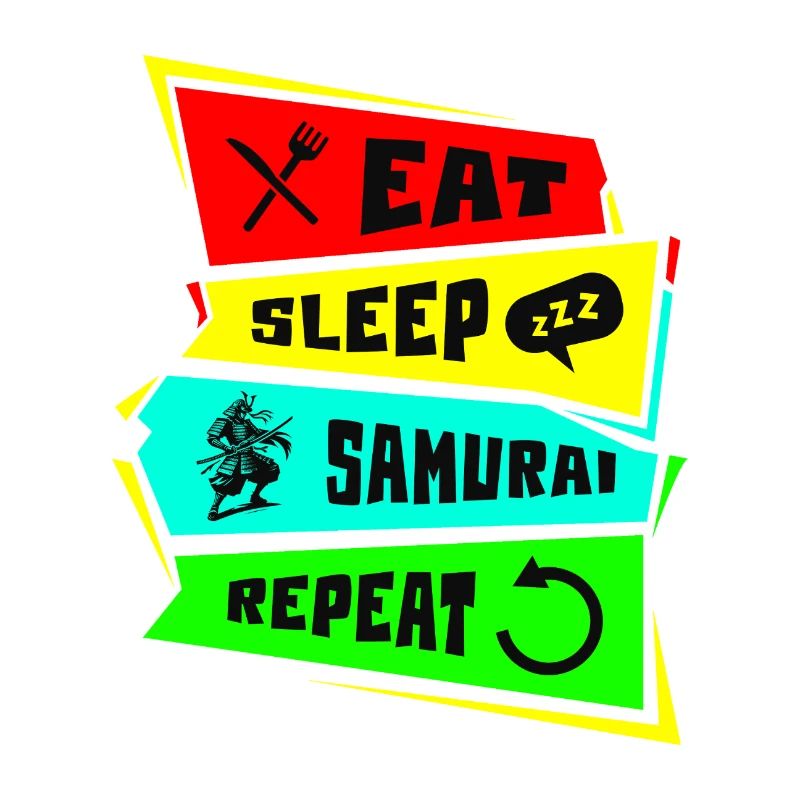 Samouraï Manger Dormir Samouraï Répéter