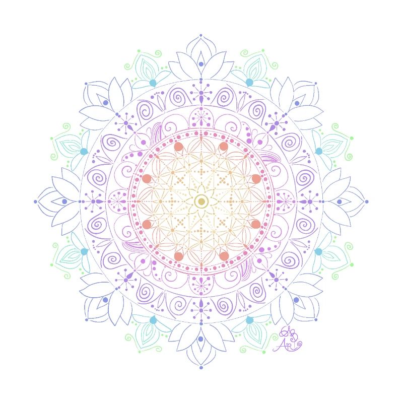 Glowing Mandala Pattern