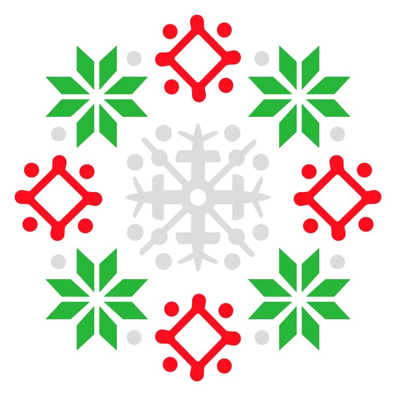 Snowflakes Pattern Christmas Sweater Snow