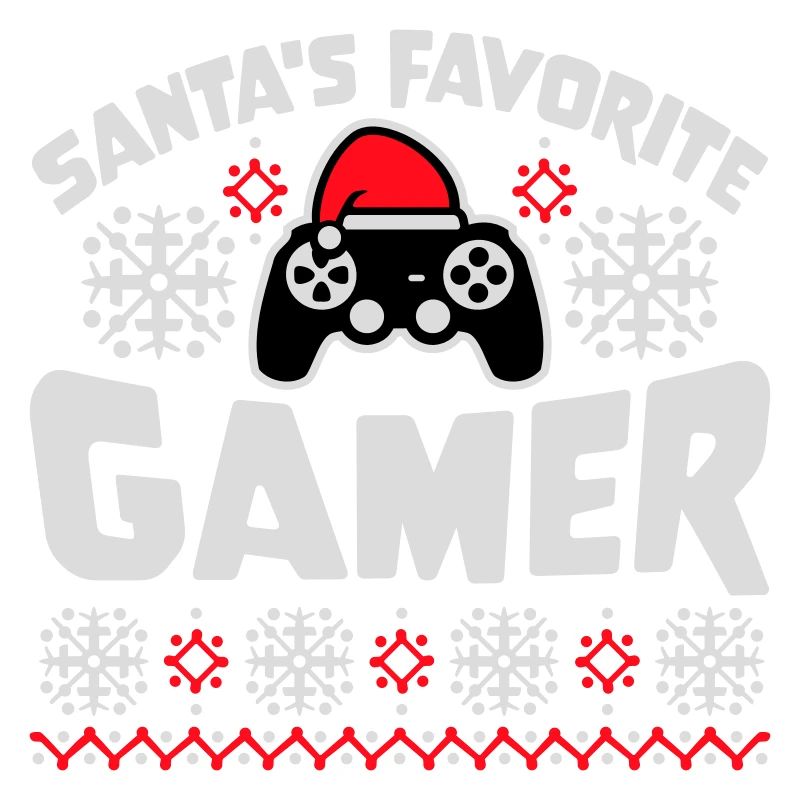 Santa's Favorite Gamer Controller Christmas Nerd