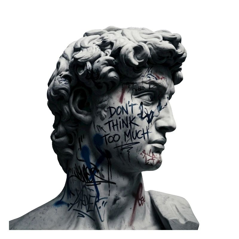 Dont Think Too Much Graffiti-David