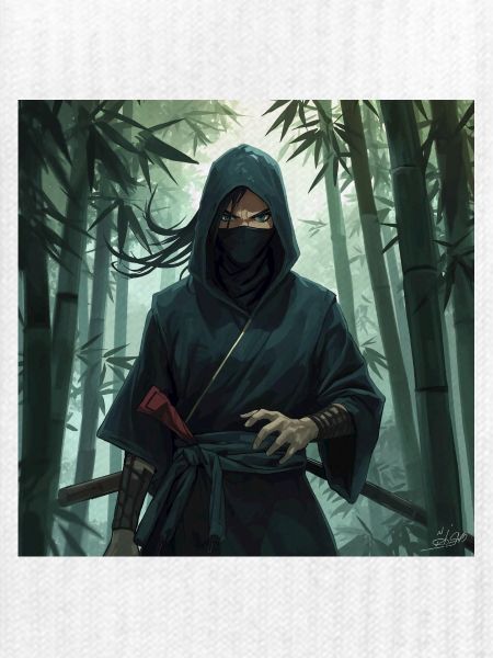 Ninja im Bambuswald