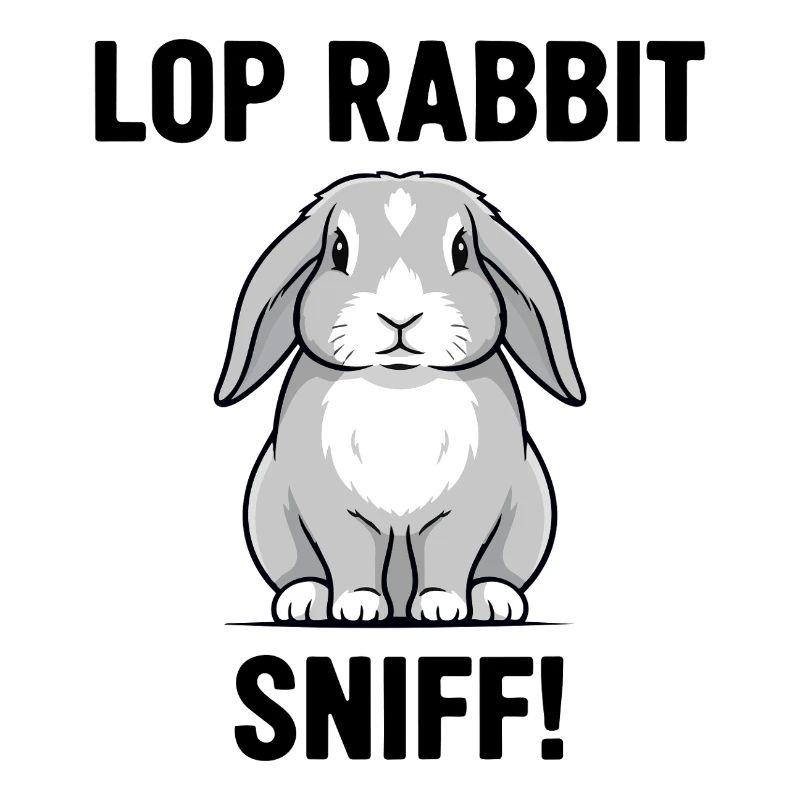 Ram Rabbit Sniff Lop Rabbit Grey