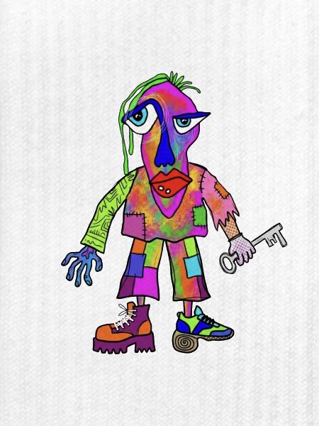 Bunte-Figur