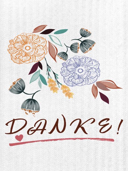 Danke mit Blumen
